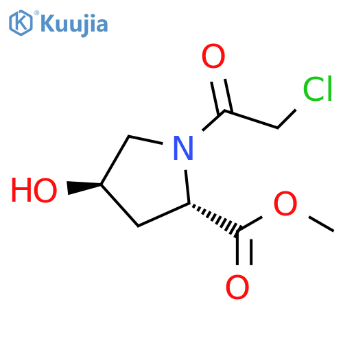 methyl (2S,4R)-1-(2-chloroacetyl)-4-hydroxypyrrolidine-2-carboxylate structure