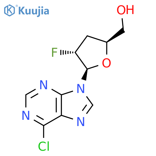 [(2S,4R,5R)-5-(6-Chloropurin-9-yl)-4-fluorooxolan-2-yl]methanol structure