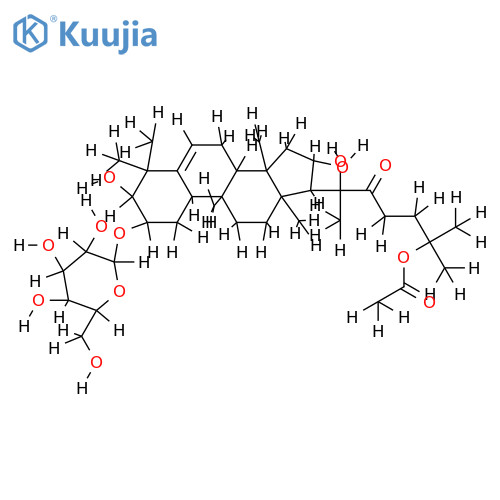 2-O-beta-D-Glucopyranoside,25-Ac-(2beta,3beta,16alpha,20R)-2,3,16,20,25-Pentahydroxy-5-cucurbiten-22-one structure