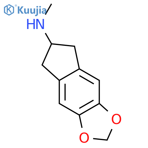5H-Indeno[5,6-d]-1,3-dioxol-6-amine,6,7-dihydro-N-methyl- structure