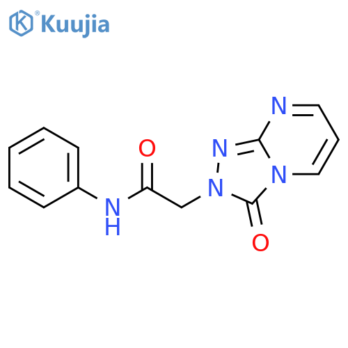 2-{3-oxo-2H,3H-1,2,4triazolo4,3-apyrimidin-2-yl}-N-phenylacetamide structure