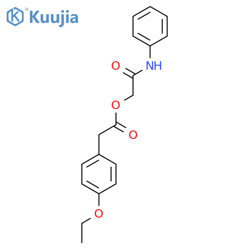 (phenylcarbamoyl)methyl 2-(4-ethoxyphenyl)acetate structure