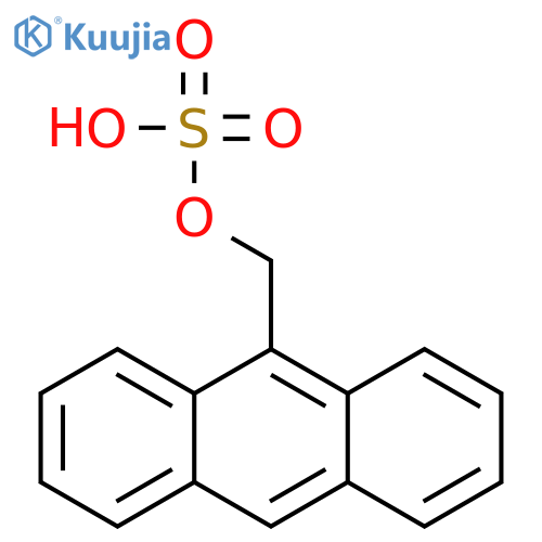 anthracen-9-ylmethyl hydrogen sulfate structure