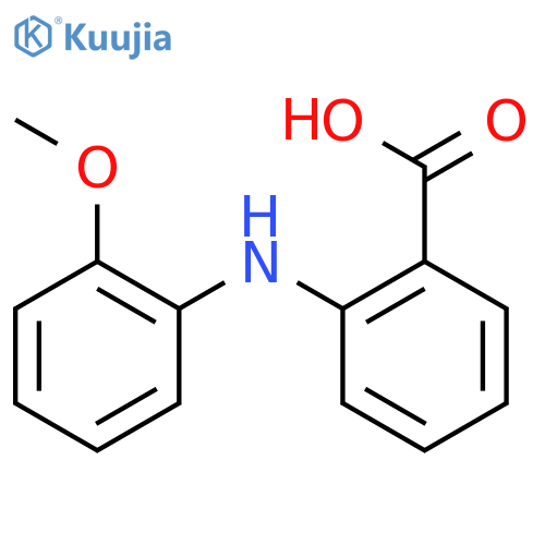 2-(2-methoxyphenyl)aminobenzoic acid structure