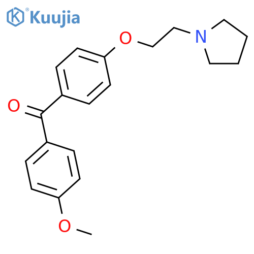 (4-Methoxyphenyl)4-2-(1-pyrrolidinyl)ethoxyphenylmethanone structure