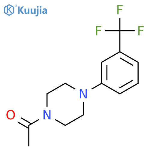 Piperazine, 1-acetyl-4-[3-(trifluoromethyl)phenyl]- structure