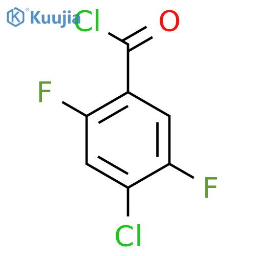 4-Chloro-2,5-difluorobenzoyl chloride structure