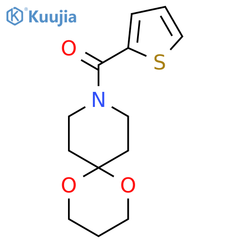 9-(thiophene-2-carbonyl)-1,5-dioxa-9-azaspiro5.5undecane structure