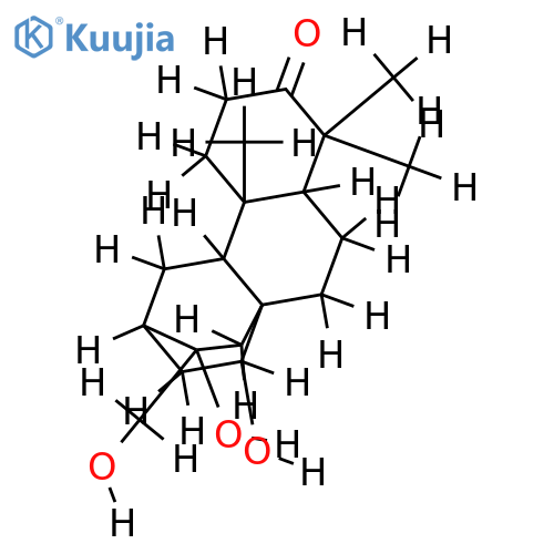 (ent-14alpha,16beta)-14,16,17-Trihydroxy-3-atisanone structure