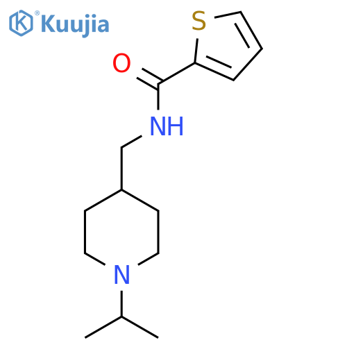 N-{1-(propan-2-yl)piperidin-4-ylmethyl}thiophene-2-carboxamide structure
