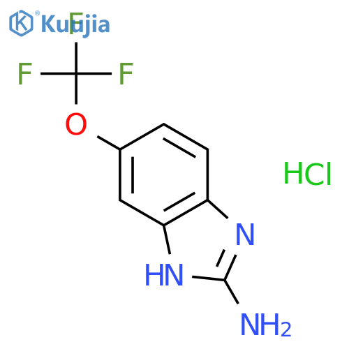 6-(Trifluoromethoxy)-1H-benzo[d]imidazol-2-amine hydrochloride structure