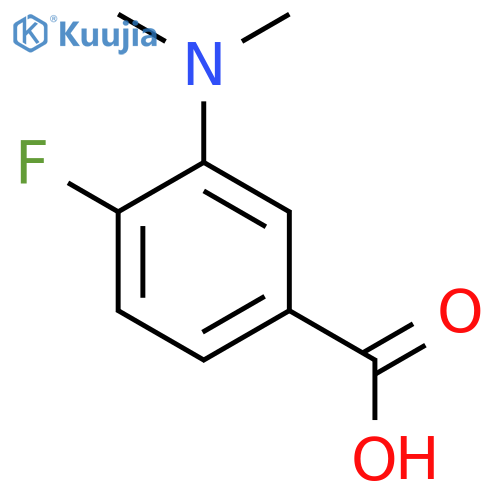 3-(Dimethylamino)-4-fluorobenzoic acid structure