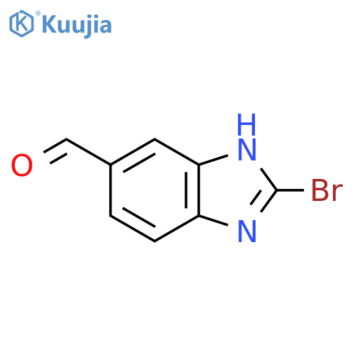 1H-Benzimidazole-6-carboxaldehyde, 2-bromo- structure
