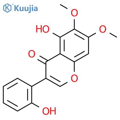 5-hydroxy-3-(2-hydroxyphenyl)-6,7-dimethoxy-4H-chromen-4-one structure