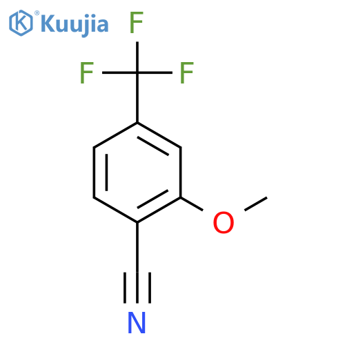 2-Methoxy-4-(trifluoromethyl)benzonitrile structure