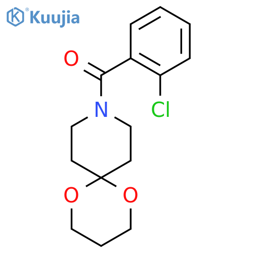 9-(2-chlorobenzoyl)-1,5-dioxa-9-azaspiro5.5undecane structure