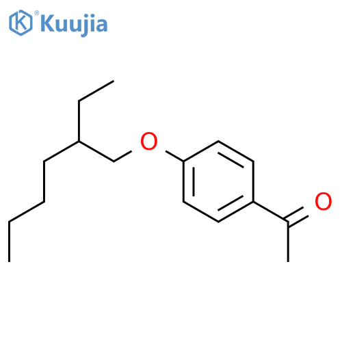 1-{4-(2-ethylhexyl)oxyphenyl}ethan-1-one structure