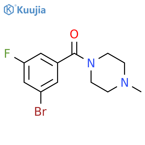 (3-Bromo-5-fluorophenyl)(4-methylpiperazin-1-yl)methanone structure