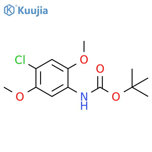 tert-butyl N-(4-chloro-2,5-dimethoxyphenyl)carbamate structure