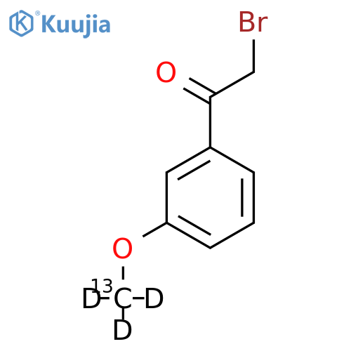 2-Bromo-3'-methoxyacetophenone-13CD3 structure
