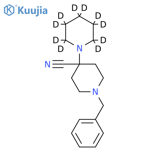 1'-Benzyl-1,4'-bipiperidine-4'-carbonitrile-d10 structure