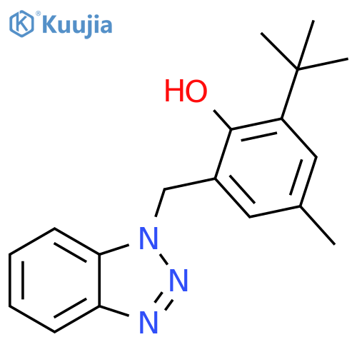 2-(1H-1,2,3-Benzotriazol-1-ylmethyl)-6-tert-butyl-4-methylphenol structure