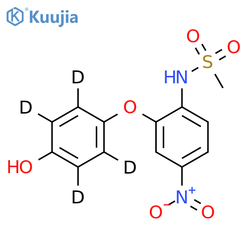 4’-Hydroxy Nimesulide-d4 structure
