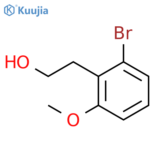 2-(2-bromo-6-methoxyphenyl)ethan-1-ol structure