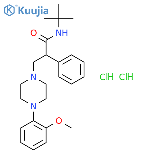 (S)-N-(tert-Butyl)-3-(4-(2-methoxyphenyl)piperazin-1-yl)-2-phenylpropanamide dihydrochloride structure