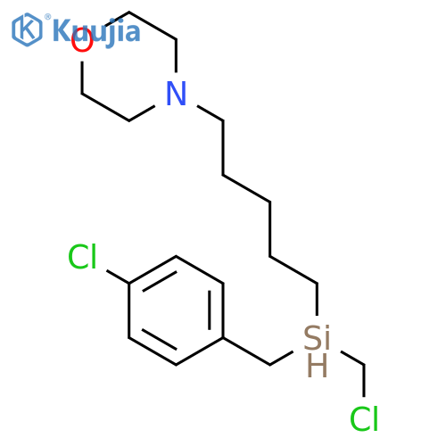 Morpholine, 4-[5-[(chloromethyl)(4-chlorophenyl)methylsilyl]pentyl]- structure