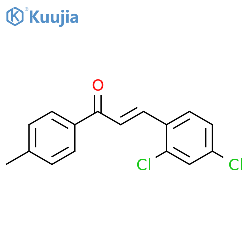 (2E)-3-(2,4-dichlorophenyl)-1-(4-methylphenyl)prop-2-en-1-one structure