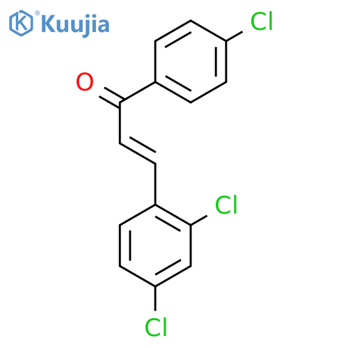 1-(4-Chlorophenyl)-3-(2,4-dichlorophenyl)-2-propen-1-one structure