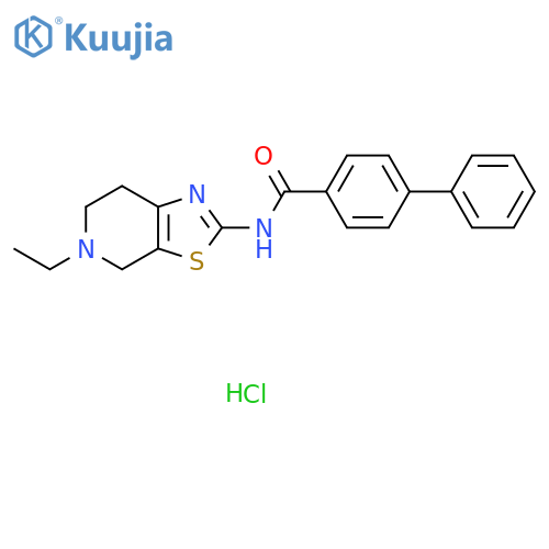 N-{5-ethyl-4H,5H,6H,7H-1,3thiazolo5,4-cpyridin-2-yl}-1,1'-biphenyl-4-carboxamide hydrochloride structure
