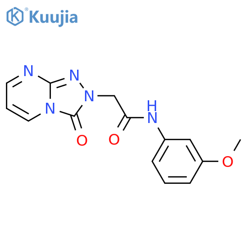 N-(3-methoxyphenyl)-2-{3-oxo-2H,3H-[1,2,4]triazolo[4,3-a]pyrimidin-2-yl}acetamide structure