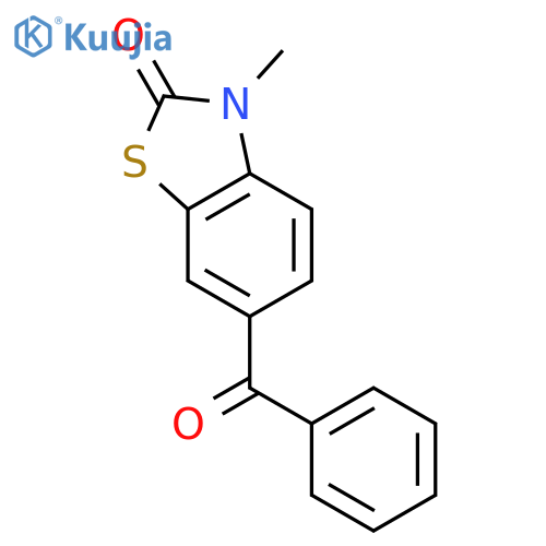 2(3H)-Benzothiazolone, 6-benzoyl-3-methyl- structure