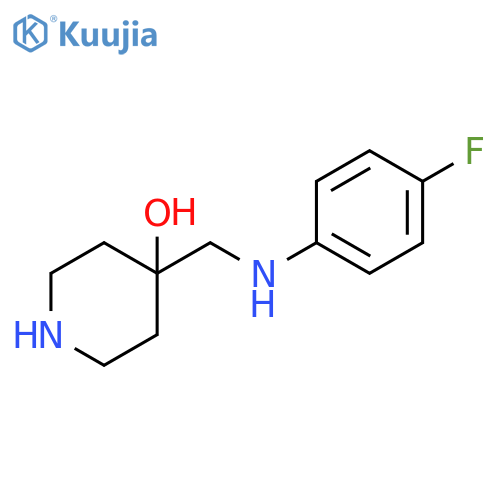 4-{(4-Fluorophenyl)aminomethyl}piperidin-4-ol structure