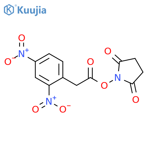 2,5-Pyrrolidinedione, 1-[[(2,4-dinitrophenyl)acetyl]oxy]- structure