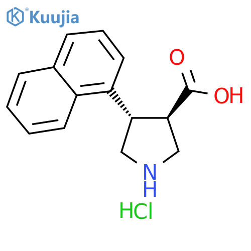 (+/-)-trans-4-(1-Naphthyl)-pyrrolidine-3-carboxylic Acid Hydrochloride structure