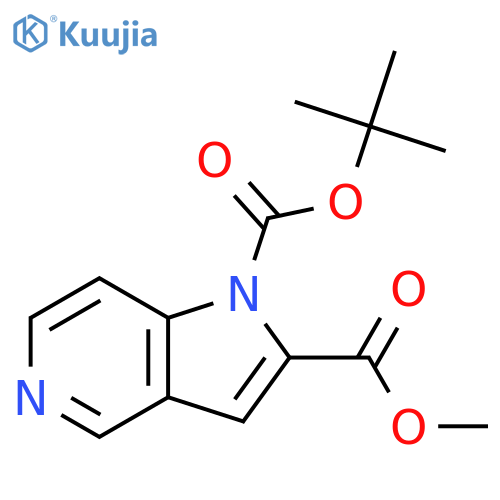 1-tert-Butyl2-methyl1H-pyrrolo[3,2-c]pyridine-1,2-dicarboxylate structure