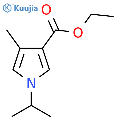 1-Isopropyl-4-methyl-1H-pyrrole-3-carboxylic acid ethyl ester structure