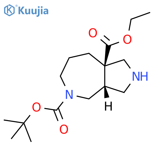Cis-5-Tert-Butyl 8A-Ethyl Octahydropyrrolo[3,4-C]Azepine-5,8A(1H)-Dicarboxylate structure