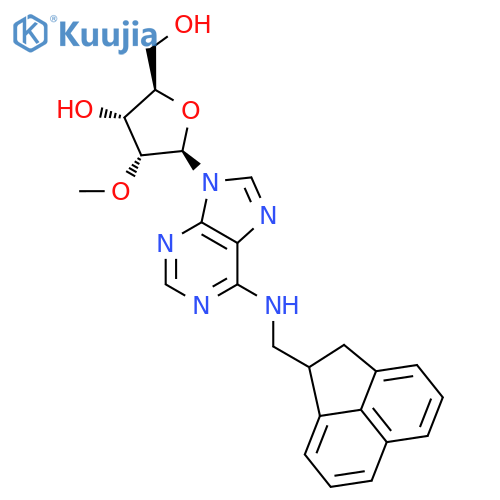 Adenosine, N-[(1,2-dihydro-1-acenaphthylenyl)methyl]-2'-O-methyl- structure