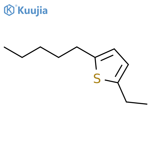 Thiophene, 2-ethyl-5-pentyl- structure