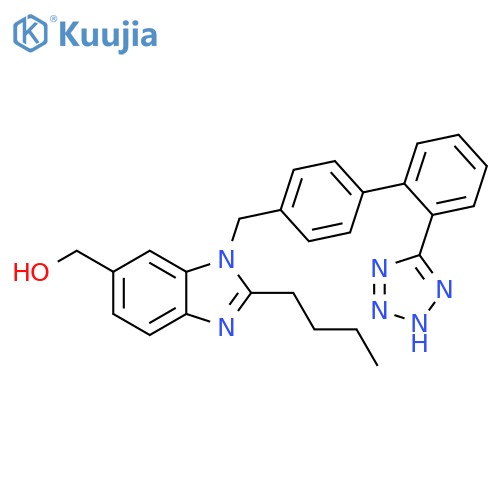 1H-Benzimidazole-6-methanol,2-butyl-1-[[2'-(1H-tetrazol-5-yl)[1,1'-biphenyl]-4-yl]methyl]- structure