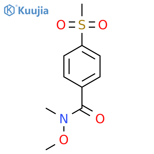 4-Methanesulfonyl-N-methoxy-N-methylbenzamide structure