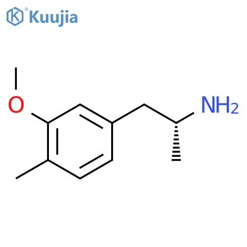 (2R)-1-(3-methoxy-4-methylphenyl)propan-2-amine structure