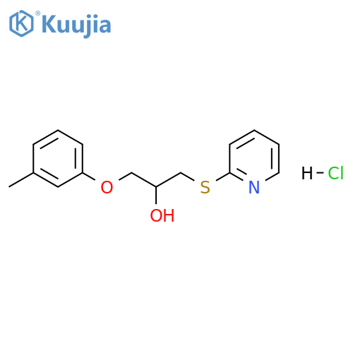 1-(3-methylphenoxy)-3-(pyridin-2-ylsulfanyl)propan-2-ol hydrochloride structure