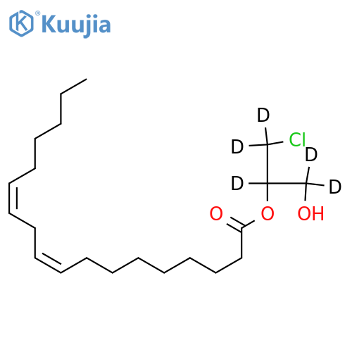 rac-2-Linoleoyl-3-chloropropanediol-d5, 95% structure