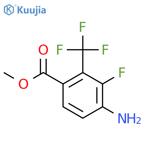 Methyl 4-amino-3-fluoro-2-(trifluoromethyl)benzoate structure