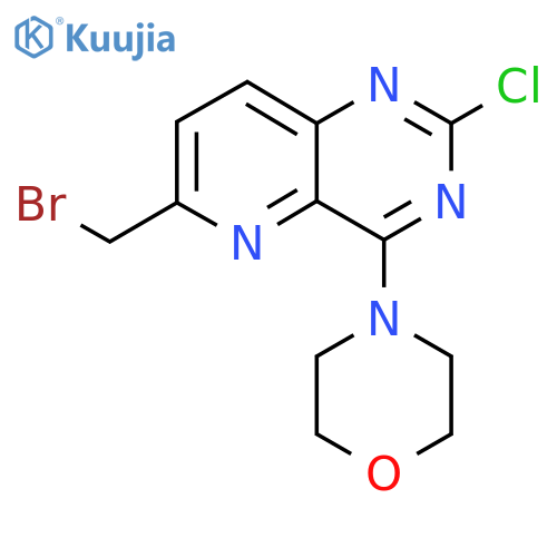 4-(6-(Bromomethyl)-2-chloropyrido[3,2-D]pyrimidin-4-YL)morpholine structure